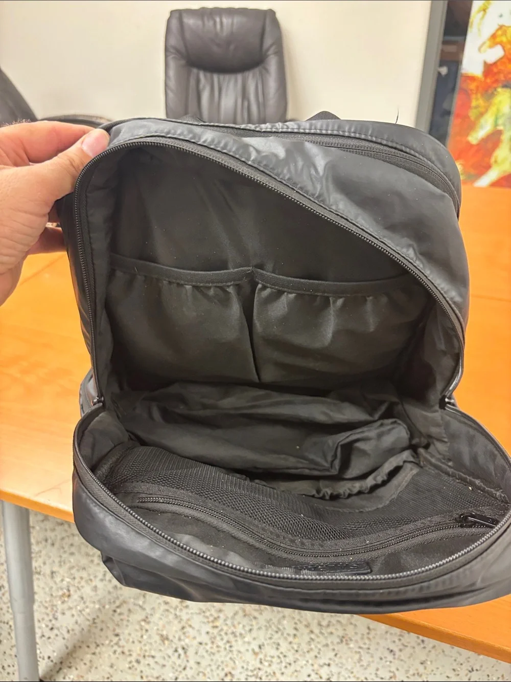 Calpak Black Quilted-Style Men’s Backpack